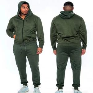 Conjunto de pantalones de chándal y Sudadera con capucha, conjunto de sudadera con cremallera de 2 piezas, ropa de hombre de moda con bordado personalizado de lana de alta calidad - Product Image 5