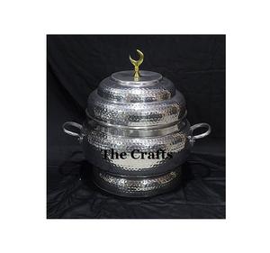 Plat de service rond tendance couleur argent, qualité exclusive, pour hot pot, ustensile de cuisine, best-seller - Product Image 5