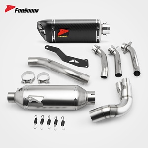 Sistema de Escape para Motocicleta Forsound, <span class=keywords><strong>Precio</strong></span> de Fábrica al por Mayor, Silenciador de Fibra de Carbono Akrapovics, Sistema Slip-on para MT-<span class=keywords><strong>09</strong></span> MT09 - Product Image 2