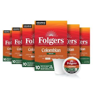 กาแฟโคลอมเบียดีแคฟ ฟอลเจอร์ส คั่วกลาง แบบแคปซูลสำหรับเครื่องคั่วกาแฟแบบ K-Cup บรรจุ 10 แคปซูลต่อกล่อง (แพ็ค 6 กล่อง) - Product Image 5