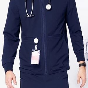 Nouvelle veste d'uniforme médical personnalisée anti-rides pour infirmière, extensible, de haute qualité, avec détection d'aiguilles dynamique pour hommes - Product Image 6