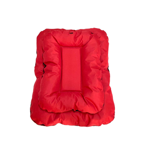Natura personnalisé 100% ensemble de lit double lavable et imperméable pour animaux de compagnie coussin en peluche rouge chaud pour une utilisation extérieure solide à long terme - Product Image 1