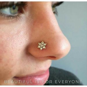 Bijou de corps Pasandida Nosepin en or rose pour votre visage – Élégance et souplesse pour votre style - Product Image 1