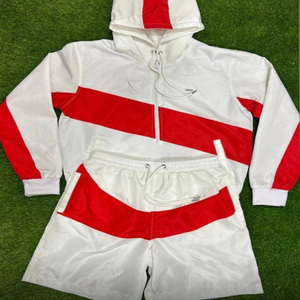 OEM Custom 100% High Quality <b>Polyester</b> <b>Tracksuit</b> and shorts Street/Outdoor Wear Design - Product Image 1