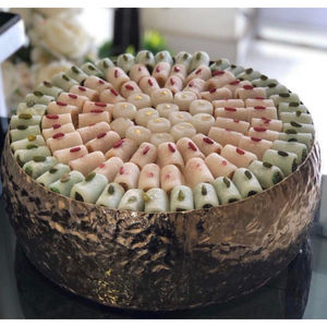 Bol à chocolat en métal doré de la meilleure qualité bols de service à chocolat décoratifs classiques porte-dessert portions bonbons ou bonbons - Product Image 3