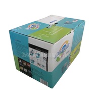 Emballage électronique de grande taille avec Logo personnalisé, boîte d'expédition en carton ondulé avec poignée en plastique