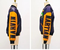 Chaqueta Bomber de Cuero de Invierno Personalizada de Alta Calidad, Talla Grande, Acolchado de Algodón, Bordado con Letras de Béisbol, Estilo Universitario, Transpirable