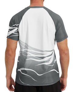 Camiseta de playa de manga corta para hombre, material de poliéster resistente al viento y sostenible, camiseta 100% algodón para hombre, corte holgado, poliéster - Product Image 2