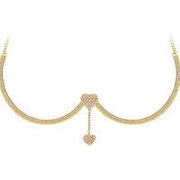 Populaire amour plaqué or strass soutien du sein mode discothèque fête Sexy mamelon Piercing corps chaîne poitrine décoration