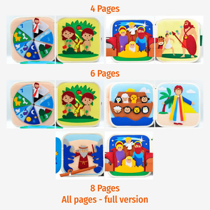 Kit de démarrage éducatif pour la maternelle, apprentissage des tout-petits, activité biblique colorée, intelligence, <span class=keywords><strong>feutre</strong></span>, livre d'activités silencieux, Montessori, fait à la main - Product Image 3