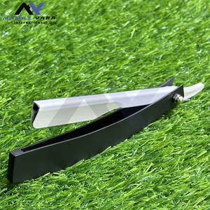 Navajas de Afeitar de Diseño Nuevo, Plateadas y Negras, con Bloqueo Deslizante, Navajas Rectas, Logotipo Personalizado, Afeitado de Garganta, Precio Económico, Directo de Fábrica - Product Image 5