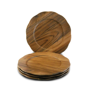 Placas de cargador de madera, venta al por mayor, plato de cena con cargador de fruta de madera maciza, diseño creativo a un precio razonable - Product Image 4