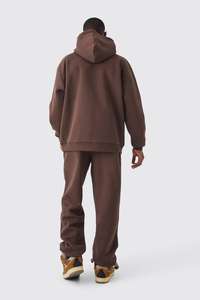 ชุดวอร์มผ้าฝ้ายพิมพ์ลาย2ชิ้นสำหรับฤดูหนาวผ้าเฟรนช์เทอร์รี่ทรงแบ็กกี้ - Product Image 2