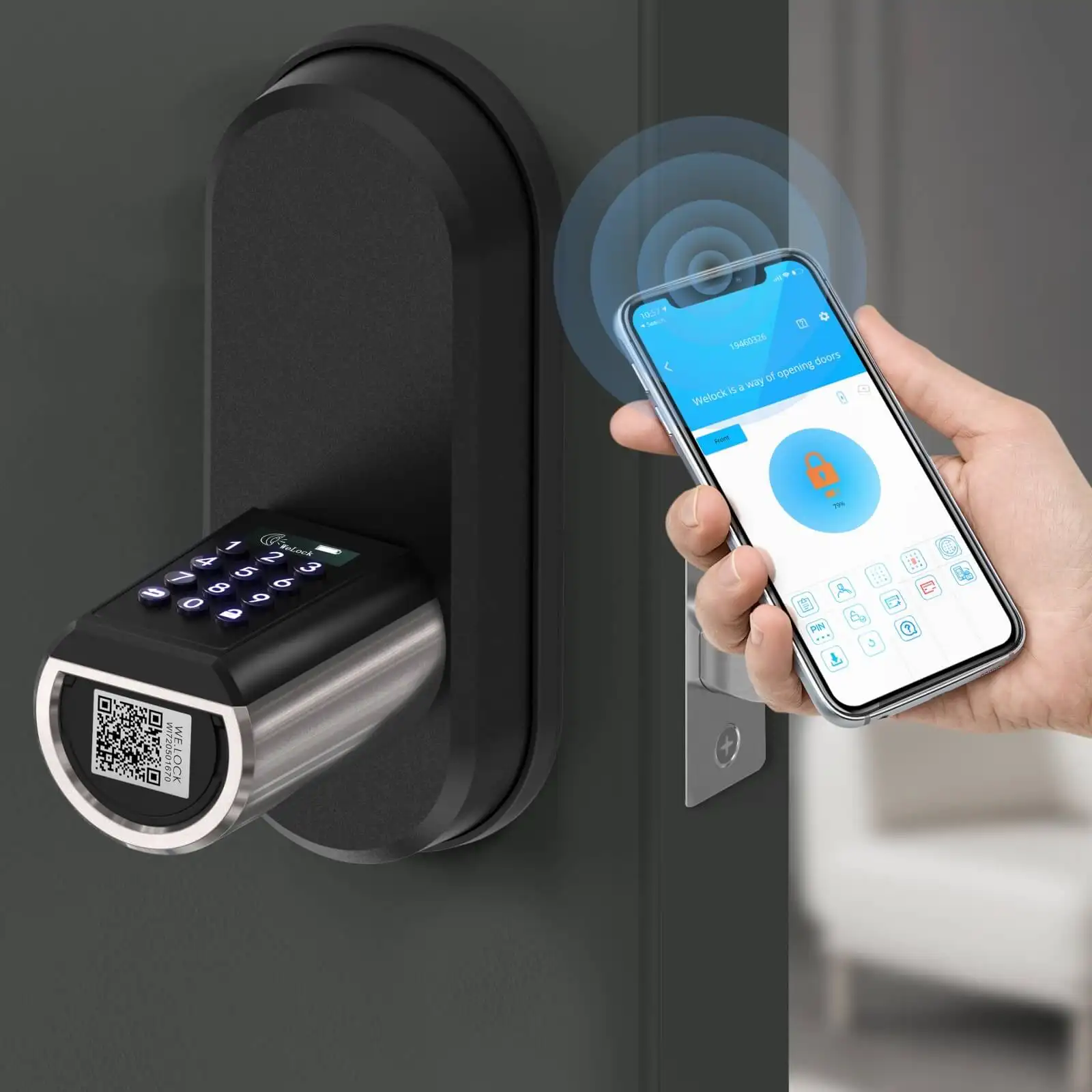 WELOCK New Design Electrical Locks Waterproof Smart Lock Door Keyless Password Door Lock