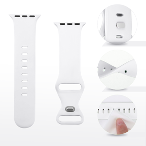 Bracelet de montre design en silicone de couleur d'été pour <span class=keywords><strong>Apple</strong></span> <span class=keywords><strong>Watch</strong></span> S10/9/8/7, doux et durable, queue de papillon - Product Image 1