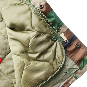 Veste coupe-vent en toile personnalisable pour homme, surdimensionnée, demi-zip, pull-over uni teint, imperméable, col montant, pour l'hiver et le football - Product Image 5