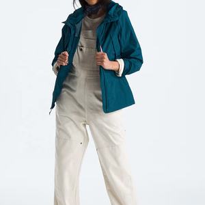 Chaqueta cortavientos transpirable de alta calidad para mujer, a la moda, a prueba de viento, con capucha, precio al por mayor personalizado - Product Image 2