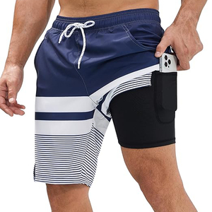 Pantalones cortos de playa personalizados de alta calidad para hombre, diseño de moda de calle ecológico para venta al por mayor - Product Image 4