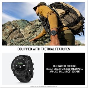 Crossover istinto AMOLED-edizione tattica, Smartwatch tattico GPS ibrido robusto con lancette analogiche e luminoso - Product Image 5