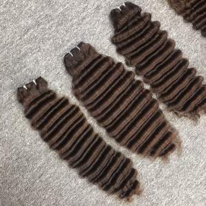 ผมต่อผ้ามนุษย์สไตล์คลื่นลึกทรงหลวม100% เวียดนาม - Product Image 5