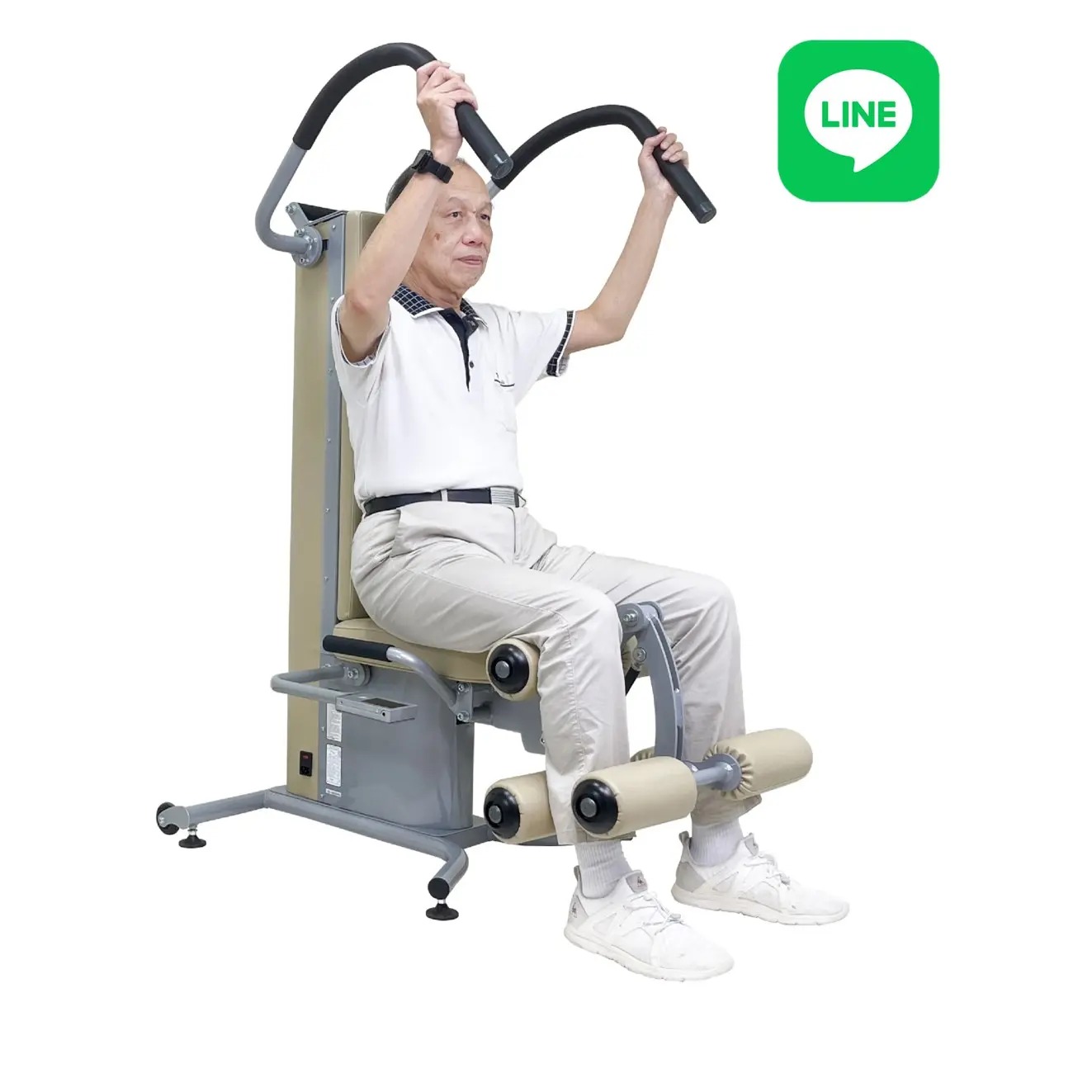 Equipo de ejercicio doméstico multifuncional, equipo de seguridad con soporte de línea para entrenamiento muscular de ancianos