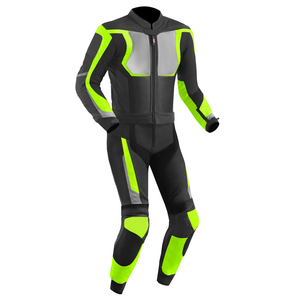 Moto en cuir durable avec panneaux de ventilation Journée sur piste pour la conduite à grande vitesse - Product Image 4