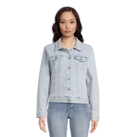 Service OEM Vestes en jean grande taille pour femmes Conception personnalisée Jeans délavés de qualité supérieure à la mode Vestes décontractées coupe ajustée pour femmes
