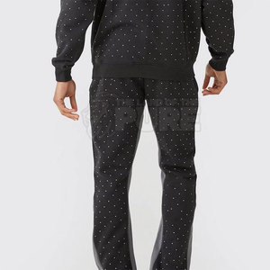 Chándales Deportivos de Primera Calidad al por Mayor para Hombre, Ligeros, con Pedrería, Ropa Deportiva, Chándales con Pedrería para Hombre - Product Image 4