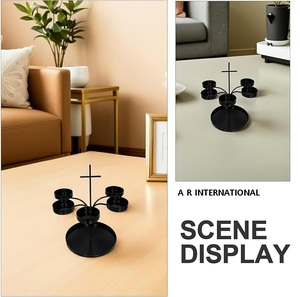 Candelabro de Hierro de 5 Brazos Más Vendido, Soporte Decorativo de Alambre de Hierro para Regalos de Cumpleaños, San Valentín, Navidad y Otros - Product Image 3
