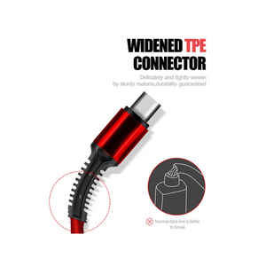 Netzy LC93 Cable de Carga Rápida 3 en 1 Compatibilidad Universal Multi USB Rojo - Product Image 6