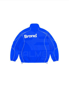 ชุดวอร์มกันลม ผ้าไนลอน 100% กางเกงขายาวและเสื้อแจ็คเก็ตมีซิป โลโก้ DTF กันน้ำ แถบสะท้อนแสง ชุดวอร์มกันลม - Product Image 6