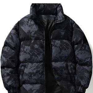 Chaqueta acolchada de hombre a la moda, con relleno grueso, cálida para el invierno, aislante, cortavientos, impermeable, diseño elegante, marca personalizada - Product Image 1