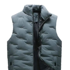 Chaqueta acolchada unisex de alta calidad con cierre de cremallera, informal personalizada a prueba de agua/viento - Product Image 1