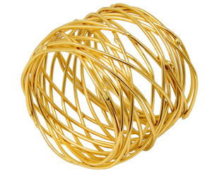 Inicio Artesanía Exportaciones al por mayor Acero inoxidable Best Seller Adorno de mesa Servilletero metálico Metal dorado - Product Image 6