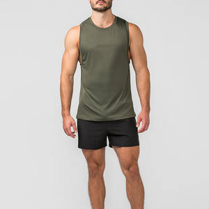 Débardeur respirant pour hommes de qualité supérieure en gros décontracté tricoté sans manches vêtements d'entraînement en coton - Product Image 5