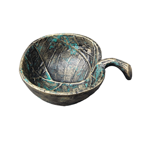 Bol en métal personnalisé Super Standard Ustensiles de cuisine écologiques fabriqués à la main Serveur de nourriture raisonnable avec poignées - Product Image 6