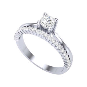Anillos de Plata de Ley 925 de Primera Calidad para Mujer, Chapados en Rodio con Circonita, para Compromiso, Anillo de Joyería para Hombre - Product Image 1