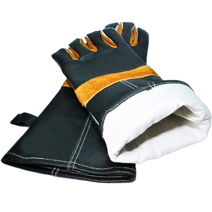 Guantes de trabajo de soldadura resistentes al fuego y al calor de cuero personalizados de secado rápido - Product Image 2