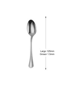 Mr.Spoon Serie Raya, Cucchiaio da Caffè 125 mm, Acciaio Inox 18/0, Argentato, Lavabile in Lavastoviglie, Ideale per Ristorazione - Product Image 2