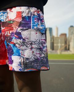 กางเกงบาสเก็ตบอลสำหรับผู้ชายกางเกงขาสั้นตาข่ายมีตะเข็บขนาด5นิ้วกระเป๋าด้านข้างทำจากโพลีเอสเตอร์ดีไซน์ทันสมัย - Product Image 2