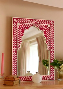 Miroir mural octogonal vintage fait main indien Life Inc, miroir de salle de bain à thème nautique, décor en corde torsadée encadrée, verre quotidien - Product Image 5