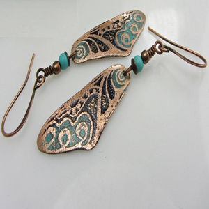 2025 European copper multi color stone <b>earrings</b> antique jewelry <b>Christmas</b> Nigerian Blue teardrop Brass <b>earrings</b> jewelry - Product Image 4