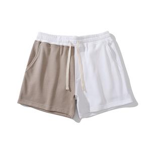 Short de sport unisexe personnalisé pour hommes, en coton respirant, séchage rapide, tendance, tricoté, taille moyenne, couleurs contrastées - Product Image 4