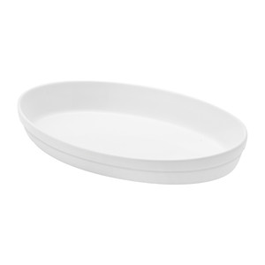 Bandeja para hornear Saturnia Oval Bianca para horno 42 x 26 x 5.5 h cm, equipo de catering, suministros para restaurantes, venta al por mayor - Product Image 1