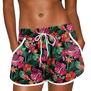 Pantalones cortos de algodón de verano con logotipo impreso para mujer, cintura baja, estilo Sexy informal con decoración de cinturón, ropa de calle Pastel con bolsillo - Product Image 1