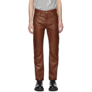 กางเกงหนังรัดรูปสำหรับผู้ชายกางเกงสไตล์พังค์มีซิปสำหรับขี่มอเตอร์ไซค์กางเกงหนังขายาวทั่วไป - Product Image 3