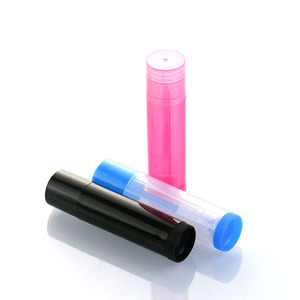 En stock <span class=keywords><strong>Tube</strong></span> de rouge à lèvres <span class=keywords><strong>rond</strong></span> de luxe de 5ml bouchon à vis en <span class=keywords><strong>plastique</strong></span> PE 100pcs vide mini emballage cosmétique rotatif - Product Image 4
