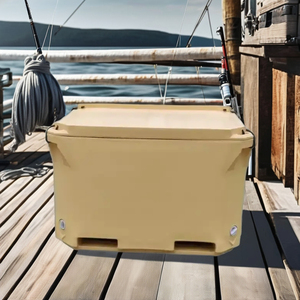 310lt thương mại hiện đại cách điện Roto đúc PE công suất lớn đánh cá trawler hộp mát cho lon thực phẩm vắt nước trái cây - Product Image 2