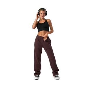 Pantalon de survêtement sport taille haute pour femme, ample, décontracté, avec cordon de serrage, poche, tissu coupe-vent, vêtements de travail foncés - Product Image 2