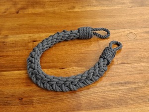Curtain holdback. Curtain Tieback. Gray Cotton Curtain <b>Tie</b>. Curtain <b>Tie</b> <b>back</b> - Product Image 4